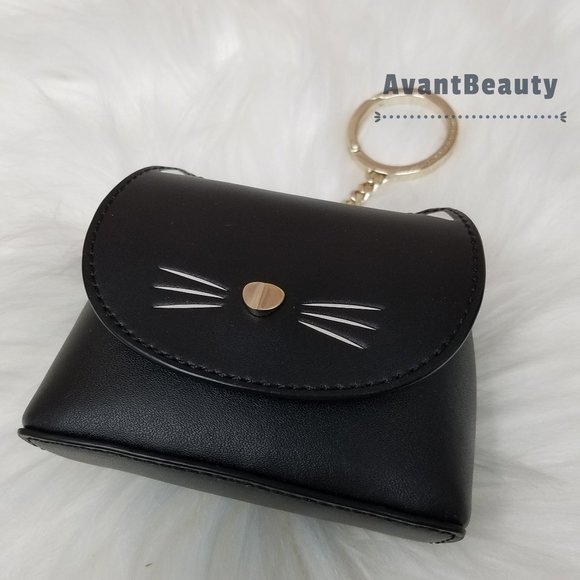 Kate Spade New York Staci Medium Satchel Black Crossbody With Cat Meow Key Fob - Picture 2 of 15
